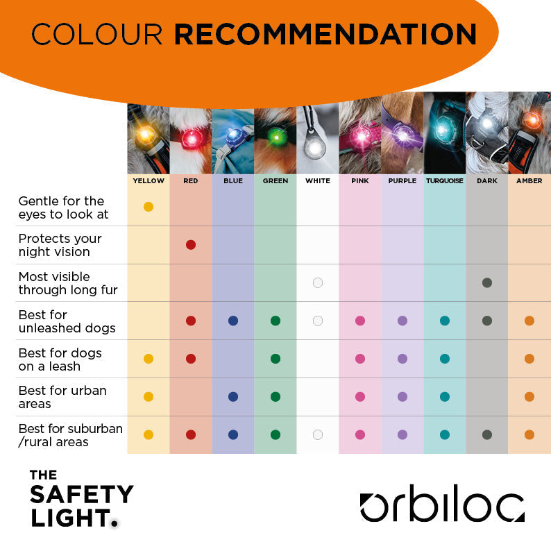 Orbiloc - Dog Dual Safety Light (Turquoise)