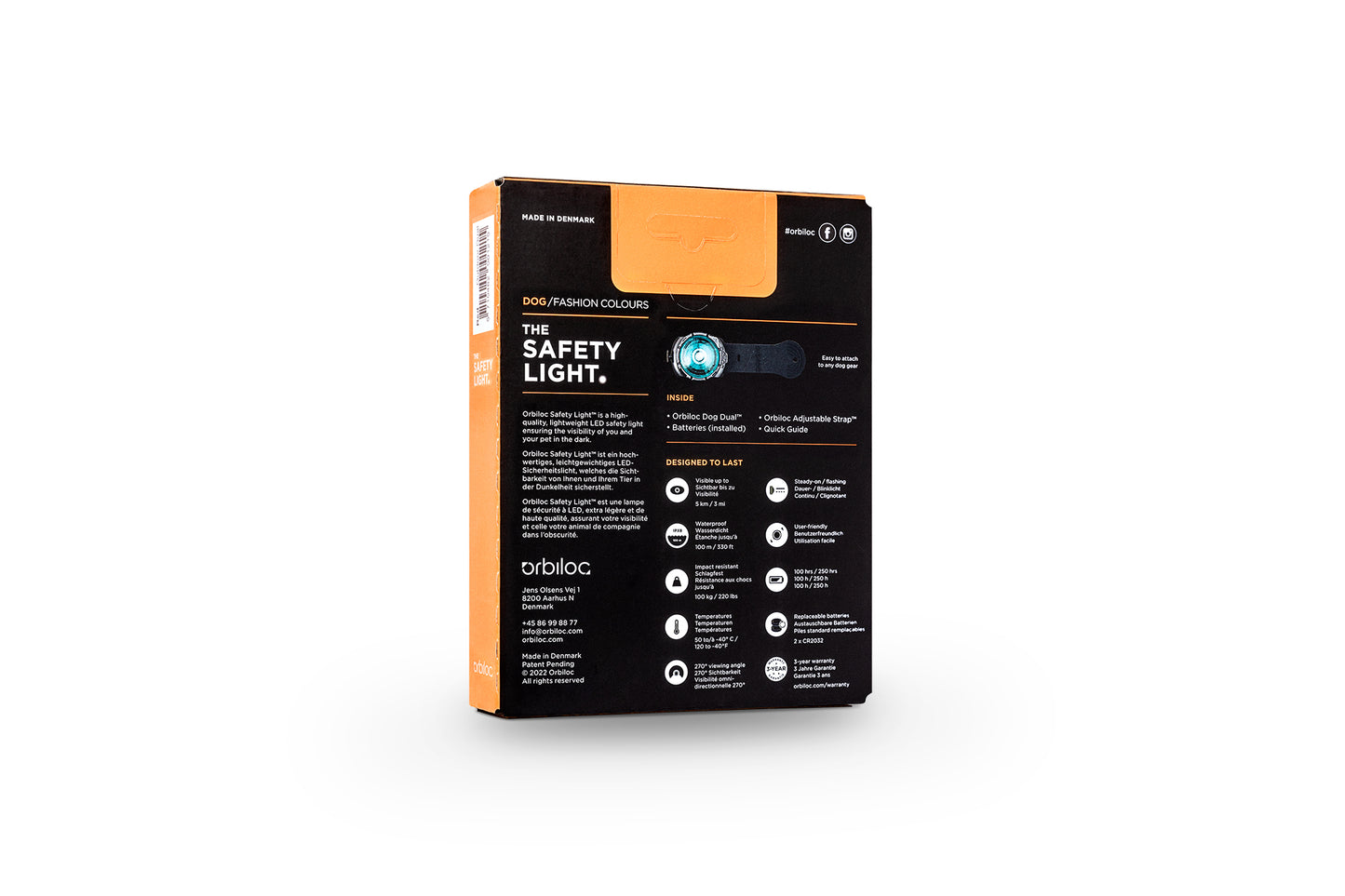 Orbiloc - Dog Dual Safety Light (Turquoise)