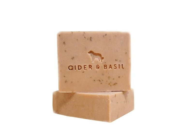 Cider and Basil - Botanical Dog Shampoo Bar (Rose Geranium & Pink Clay)