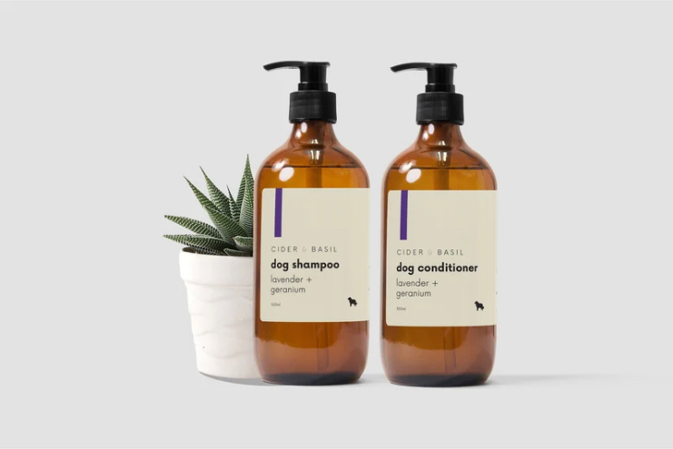 Cider & Basil- Wild Lavender and Geranium Leave Shampoo & Conditioner Combo set